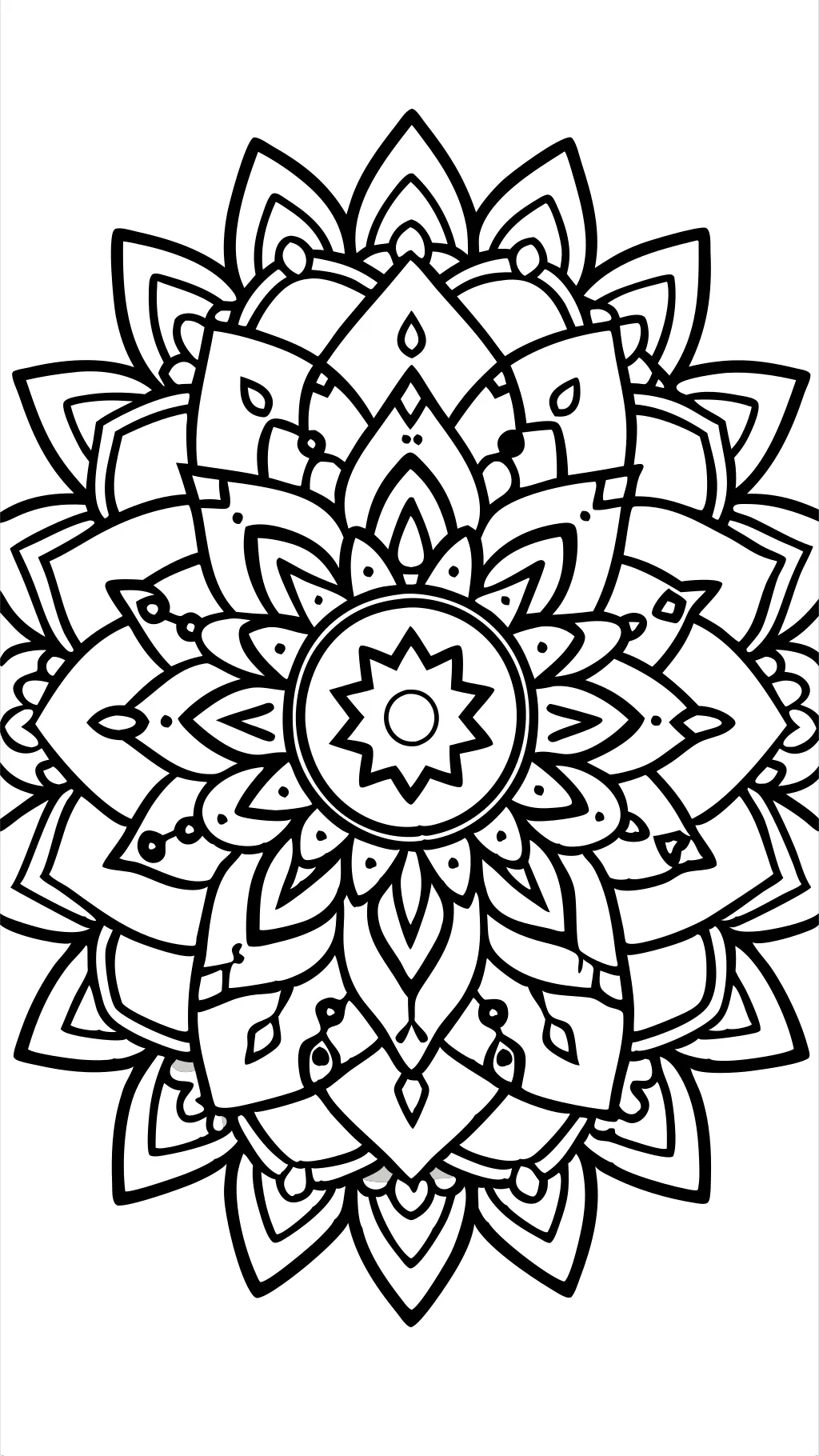 finished mandala coloring pages